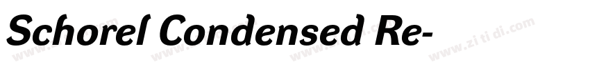 Schorel Condensed Re字体转换